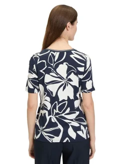 Shirt donkerblauw/wit