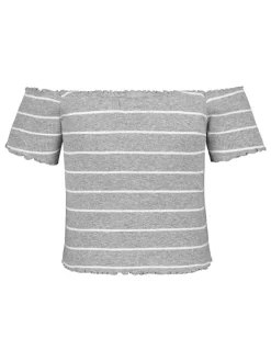 Shirt grijs/wit