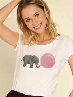Shirt "Jumbo Bubble Gum" wit