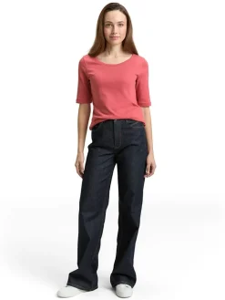 Shirt koraalrood