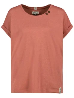 Shirt koraalrood
