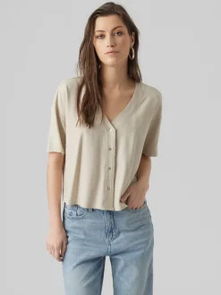 Shirt zandkleurig