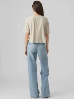 Shirt zandkleurig