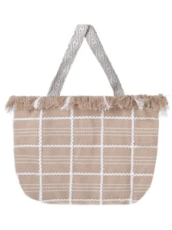 Shopper beige - (B)47 x (H)32 x (D)10 cm