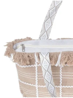 Shopper beige - (B)47 x (H)32 x (D)10 cm