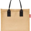 Shopper beige/zwart - (B)42 x (H)35 x (D)17 cm