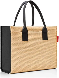 Shopper beige/zwart - (B)42 x (H)35 x (D)17 cm