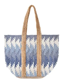 Shopper blauw - (B)40 x (H)31 cm