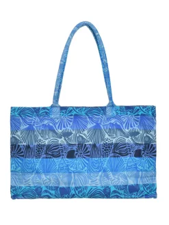 Shopper blauw - (B)58 x (H)32 cm