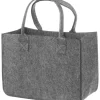 Shopper grijs - (B)38 x (H)28 x (D)20 cm