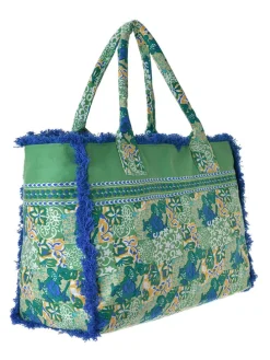 Shopper groen - (B)42 x (H)30 x (D)20 cm