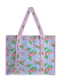 Shopper lichtblauw - (B)45 x (H)37 x (D)20 cm