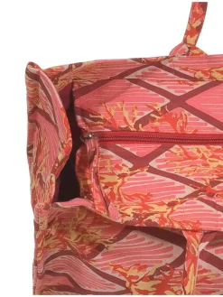 Shopper oranje/roze - (B)58 x (H)32 cm