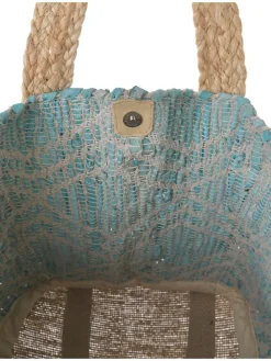 Shopper turquoise - (B)40 x (H)31 cm