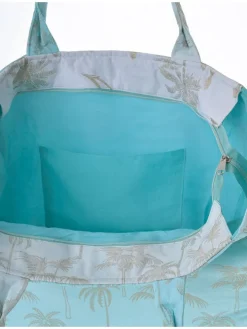 Shopper turquoise - (B)42 x (H)35 x (D)20 cm