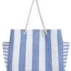 Shopper wit/lichtblauw - (B)43 x (H)30 x (D)20 cm