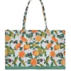 Shopper wit/meerkleurig - (B)58 x (H)32 cm
