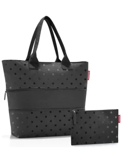Shopper zwart - (B)38 x (H)35 x (D)5 cm