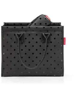 Shopper zwart - (B)43 x (H)36 x (D)8 cm
