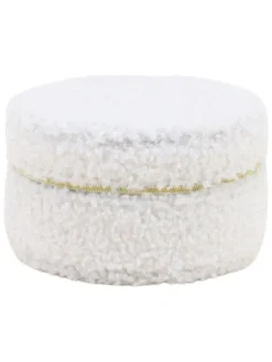 Sieradenetui wit - (H)7 x Ø 11 cm