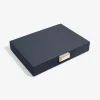 Sieradenkistje "Classic" donkerblauw - (B)25 x (H)18 x (D)4,2 cm