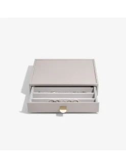 Sieradenkistje "Classic" taupe - (B)25 x (H)18 x (D)5,8 cm