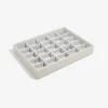 Sieradenkistje crème - (B)25 x (H)18 x (D)3,7 cm