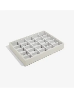 Sieradenkistje crème - (B)25 x (H)18 x (D)3,7 cm