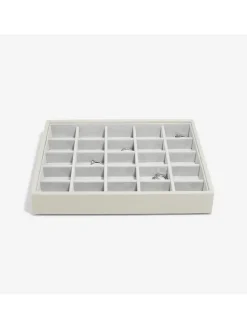 Sieradenkistje crème - (B)25 x (H)18 x (D)3,7 cm