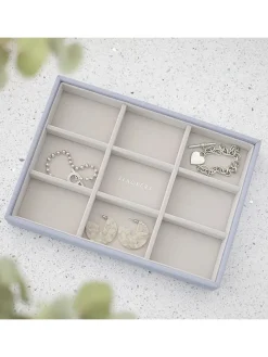 Sieradenkistje paars - (B)28 x (H)18 x (D)3,7 cm