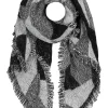 Sjaal antraciet/grijs - (L)240 x (B)70 cm