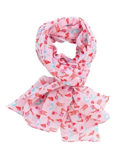 Sjaal "Beach Life" lichtroze - (L)180 x (B)110 cm