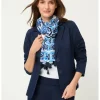 Sjaal blauw/crème