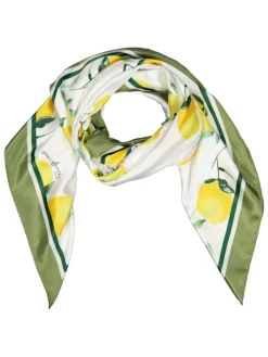 Sjaal in wit/groen