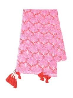 Sjaal roze/rood - (L)180 x (B)100 cm