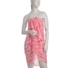 Sjaal roze/wit - (L)180 x (B)100 cm