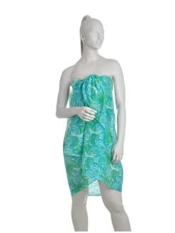 Sjaal turquoise/groen - (L)180 x (B)100 cm