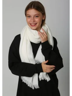 Sjaal wit - (L)180 x (B)70 cm