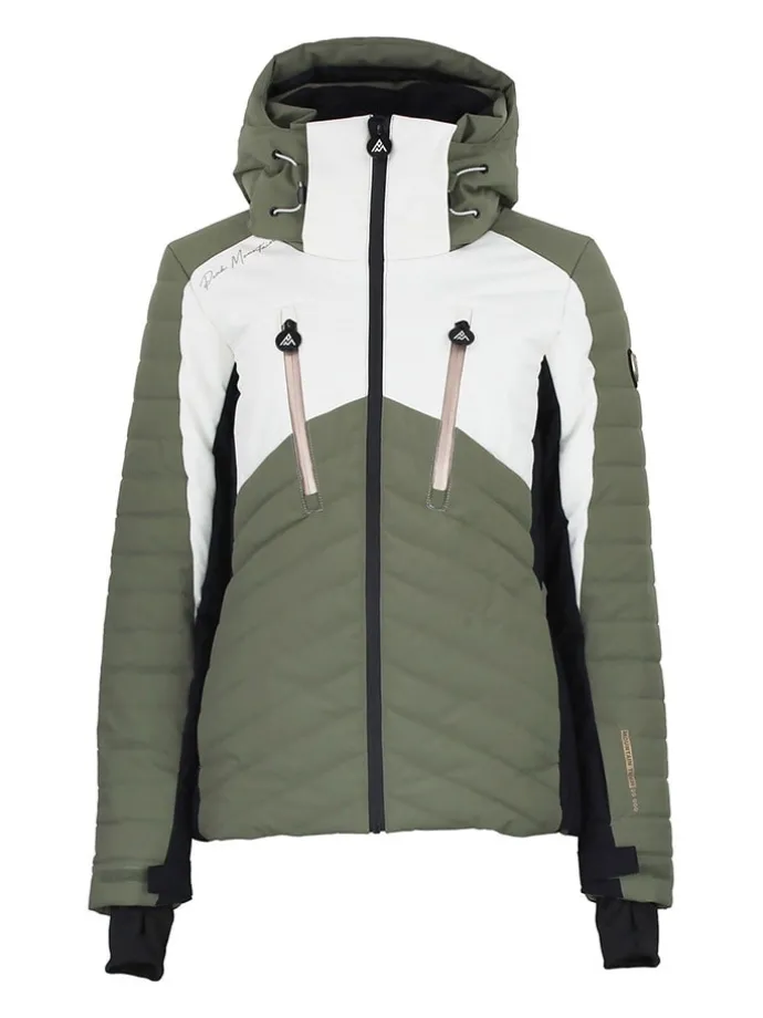 Ski-/snowboardjas "Acharme" kaki/wit