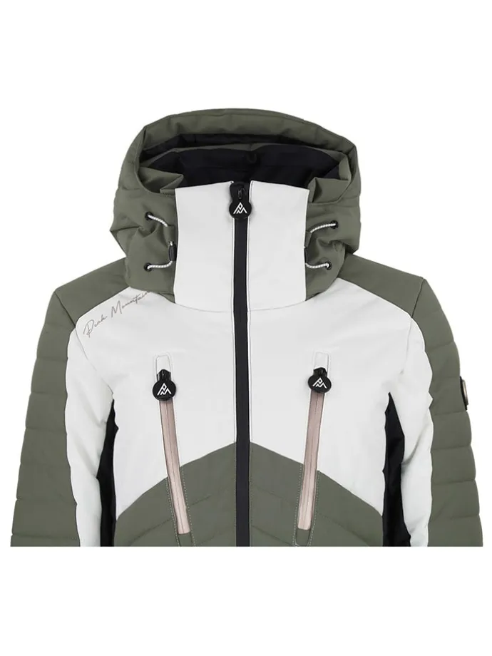 Ski-/snowboardjas "Acharme" kaki/wit