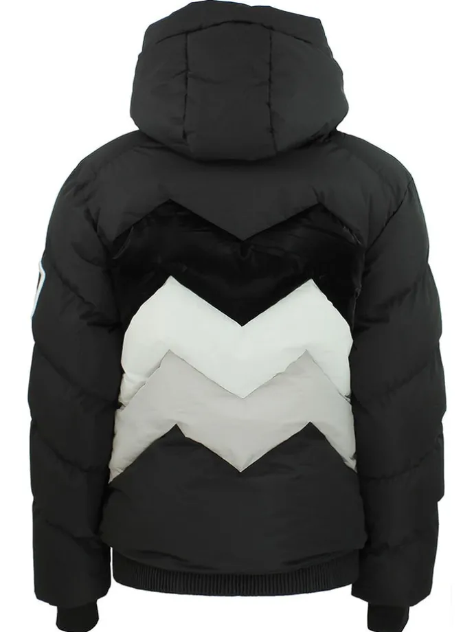 Ski-/snowboardjas "Arulis" zwart/grijs/wit