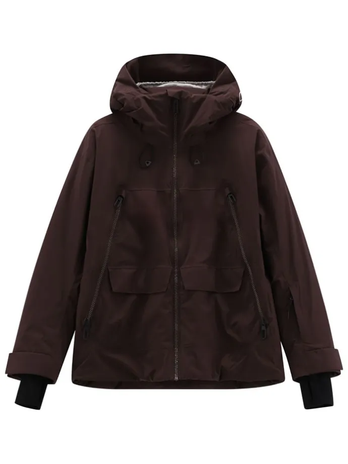 Ski-/snowboardjas bruin