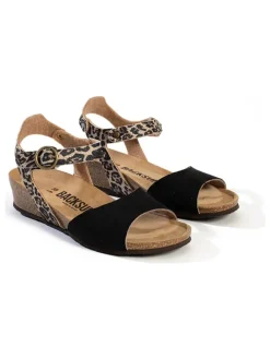 Sleehaksandalen "Alto" zwart