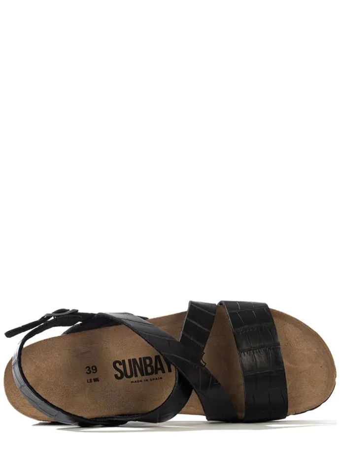 Sleehaksandalen "Bini" zwart