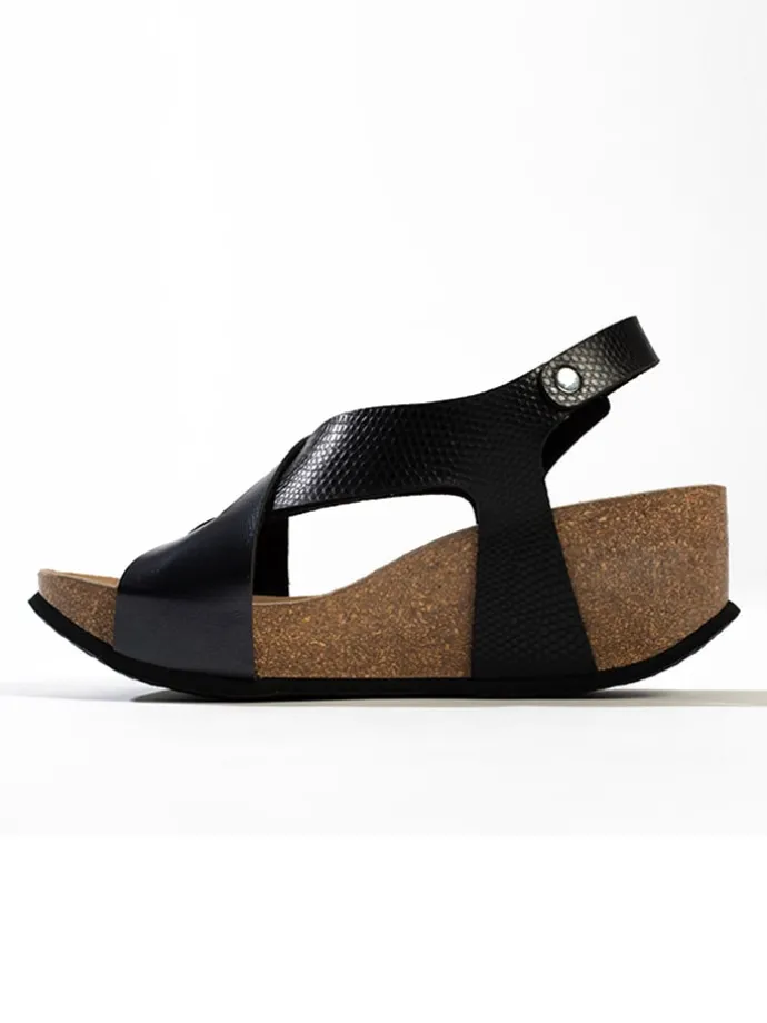 Sleehaksandalen "Brindisi" zwart