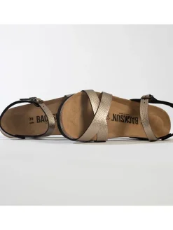 Sleehaksandalen bronskleurig