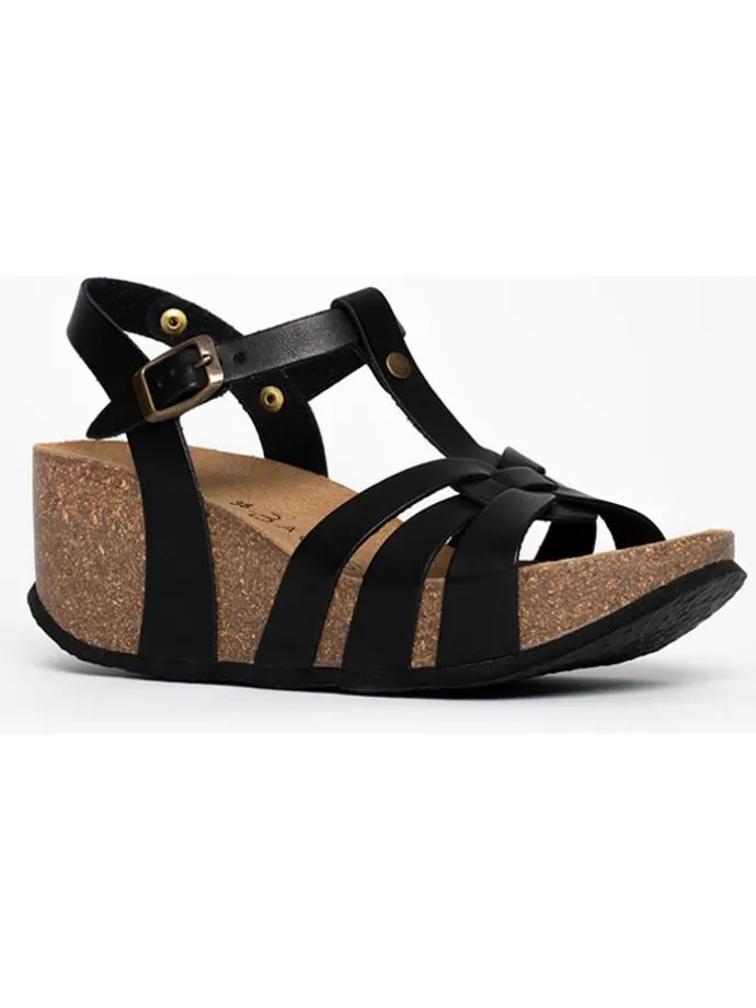 Sleehaksandalen "Cagliari" zwart