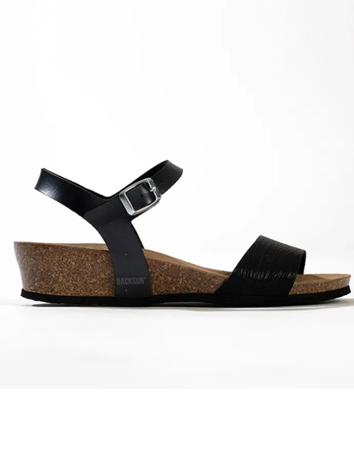 Sleehaksandalen "Calabria" zwart