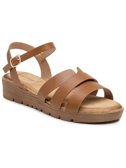 Sleehaksandalen camel