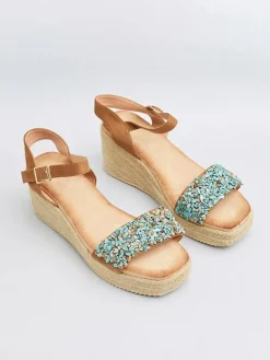 Sleehaksandalen camel/lichtbruin